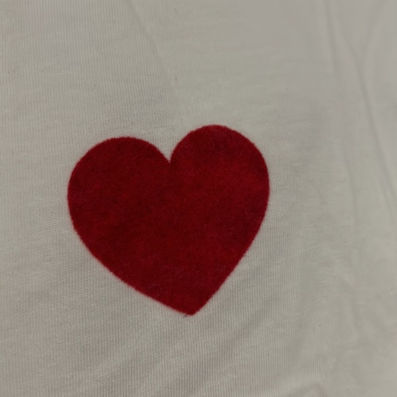 Brunette the label Heart Printed Cotton T-shirt brand new - Picture 4 of 6
